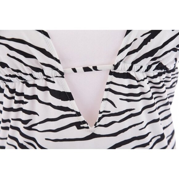 Charlie by Matthew Zink MZ One Piece Swimsuit Zebra Print Sz Large - Picture 3 of 9